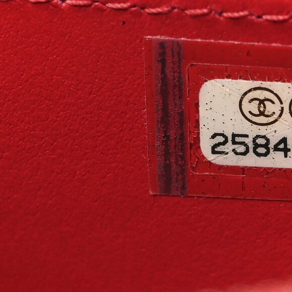 Chanel Caviar Quilted Filigree Vanity Case Clutch With Chain Red Crossbody - Picture 7 of 7